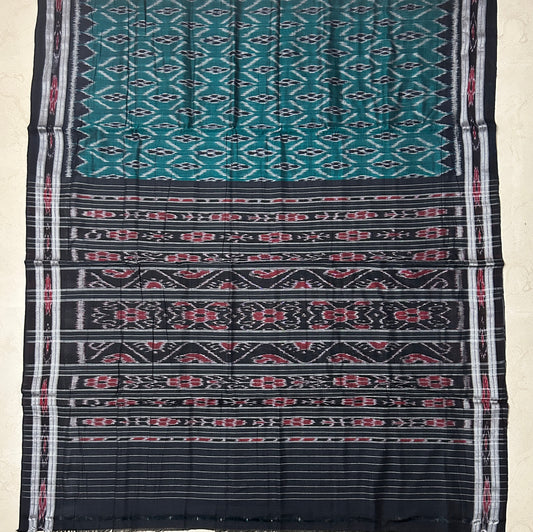 Odisha Ikkat Cotton Nuapatna Famous handloom Saree with special motifs