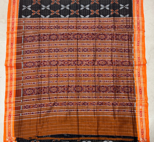 Odisha Handloom Sambalpuri design bandha ikkat cotton saree from Barpalli