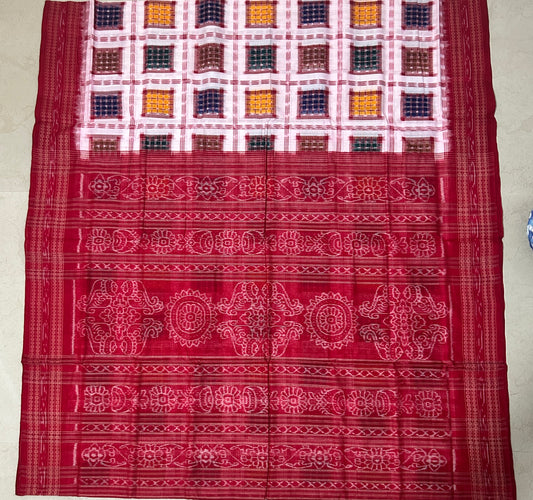 Odisha Handloom Pure Cotton Sambalpuri Ashwini Saree | Shop at Best Price