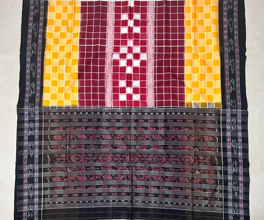 Odisha Handloom handwoven traditional ethnic sambalpuri pasapalli heritage design cotton saree