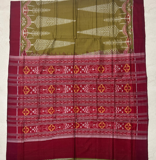 Odisha Handloom check design Pure Sambalpuri cotton sarees