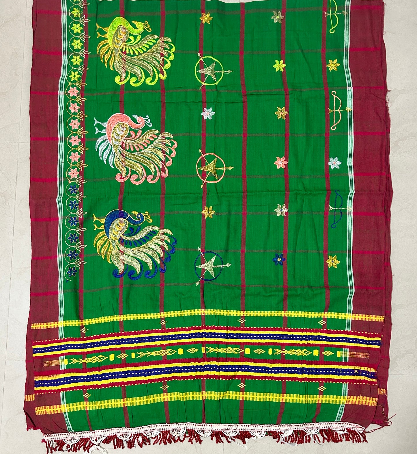 Odisha Handloom Cotton Santhali Saree of Mayurbhanj