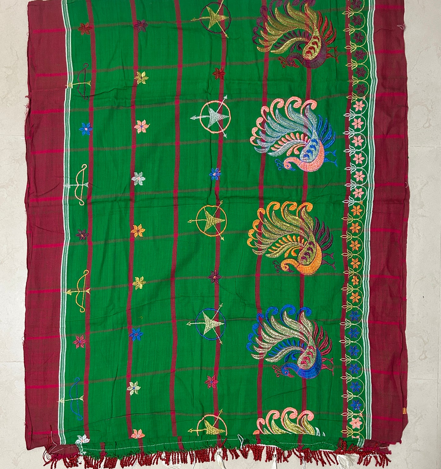 Odisha Handloom Cotton Santhali Saree of Mayurbhanj