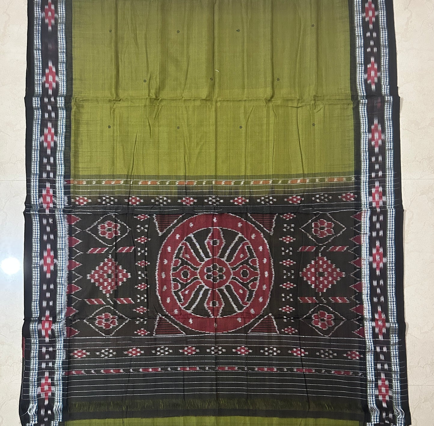 Odisha Handloom Ikat Low cost plain nuapatna cotton saree for gift shopping