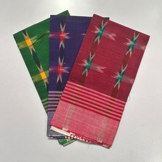 Odisha Handloom Nuapatna Pure Cotton handkerchief or Rumal Set for Men
