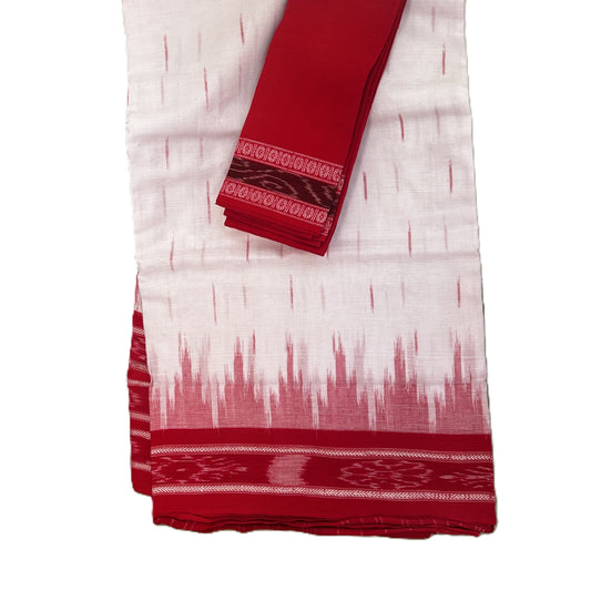 Odisha handwoven unique design bandha cotton handloom saree from nuapatna