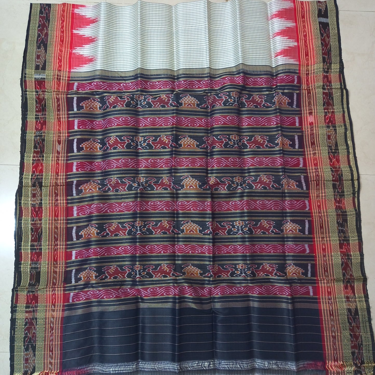 Odisha Handloom khandua nuapatna special design silk saree for wedding