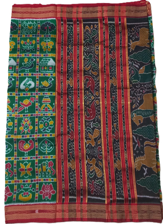 Buy Odisha handloom pure Khandua Nabakothi silk saree for women from Nuapatna weavers
