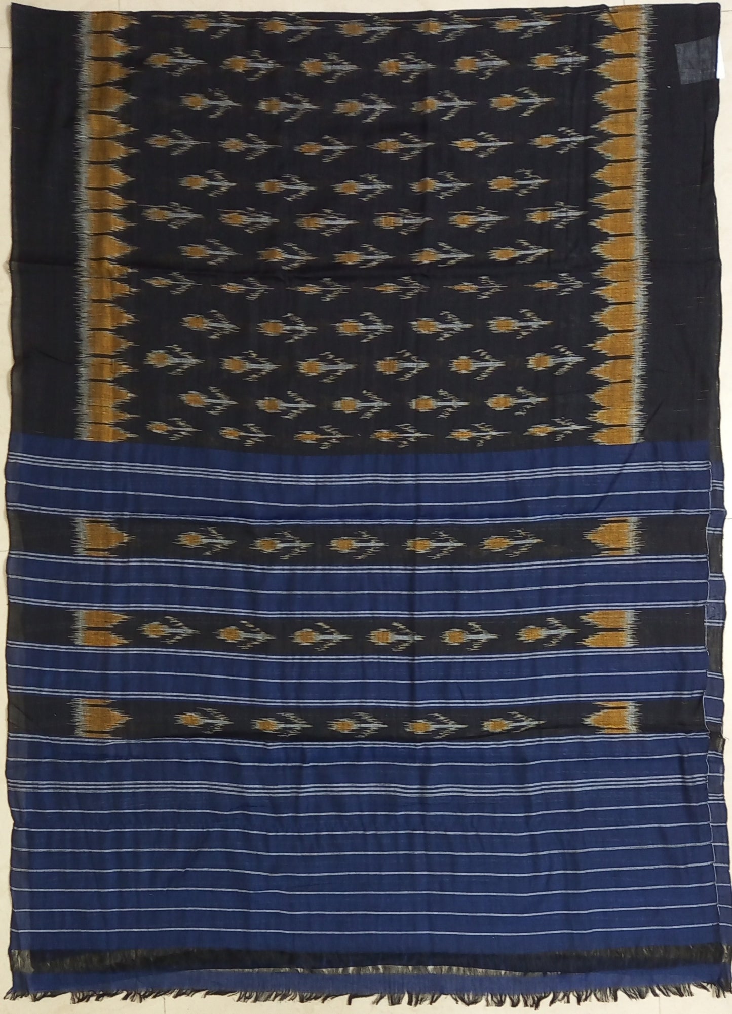 Traditional Sambalpuri handloom Bandha Ikat work Multi color cotton dupatta chunri for women