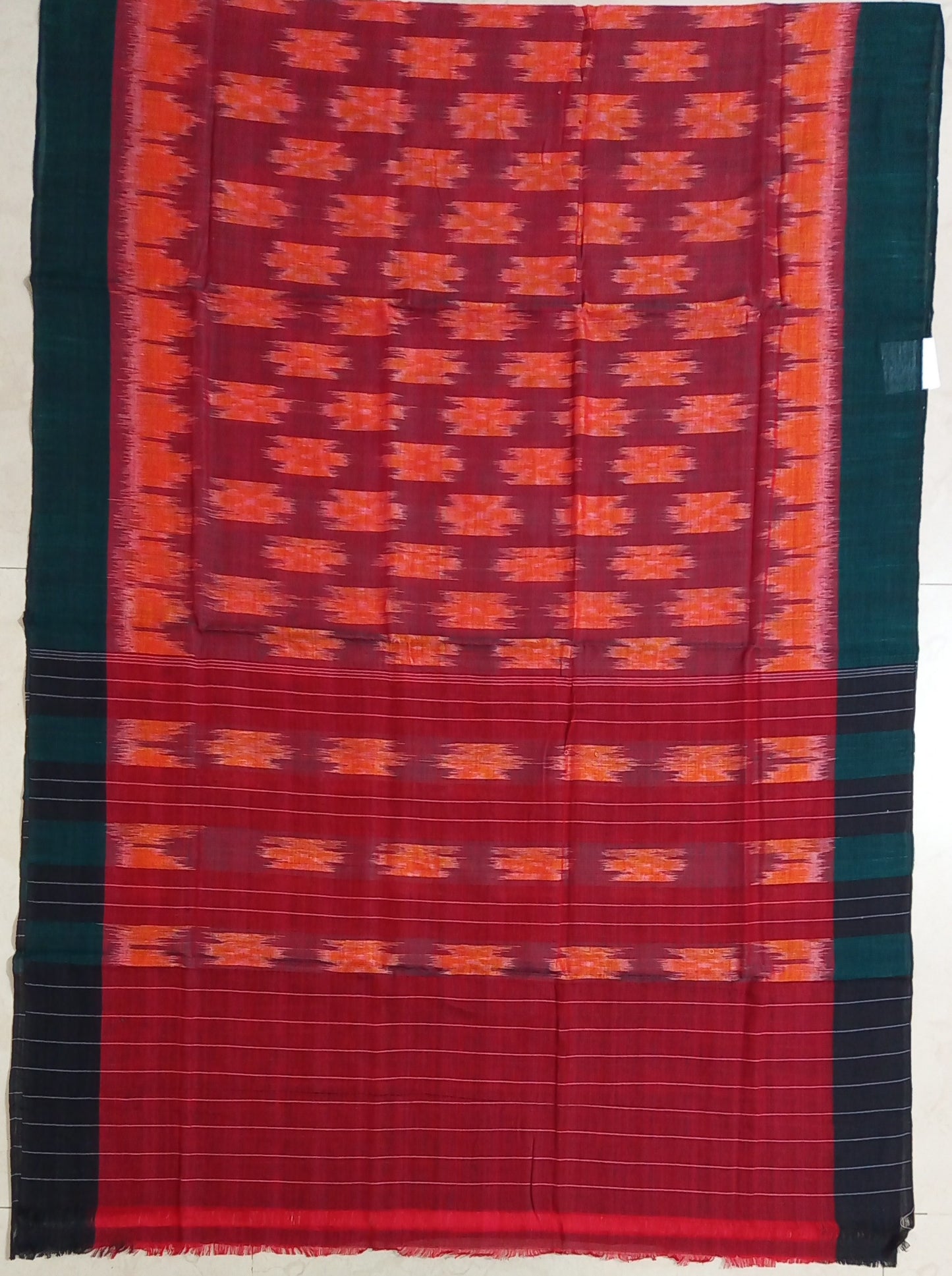 Simple Odisha Sambalpuri handloom cotton dupatta for everyday styling