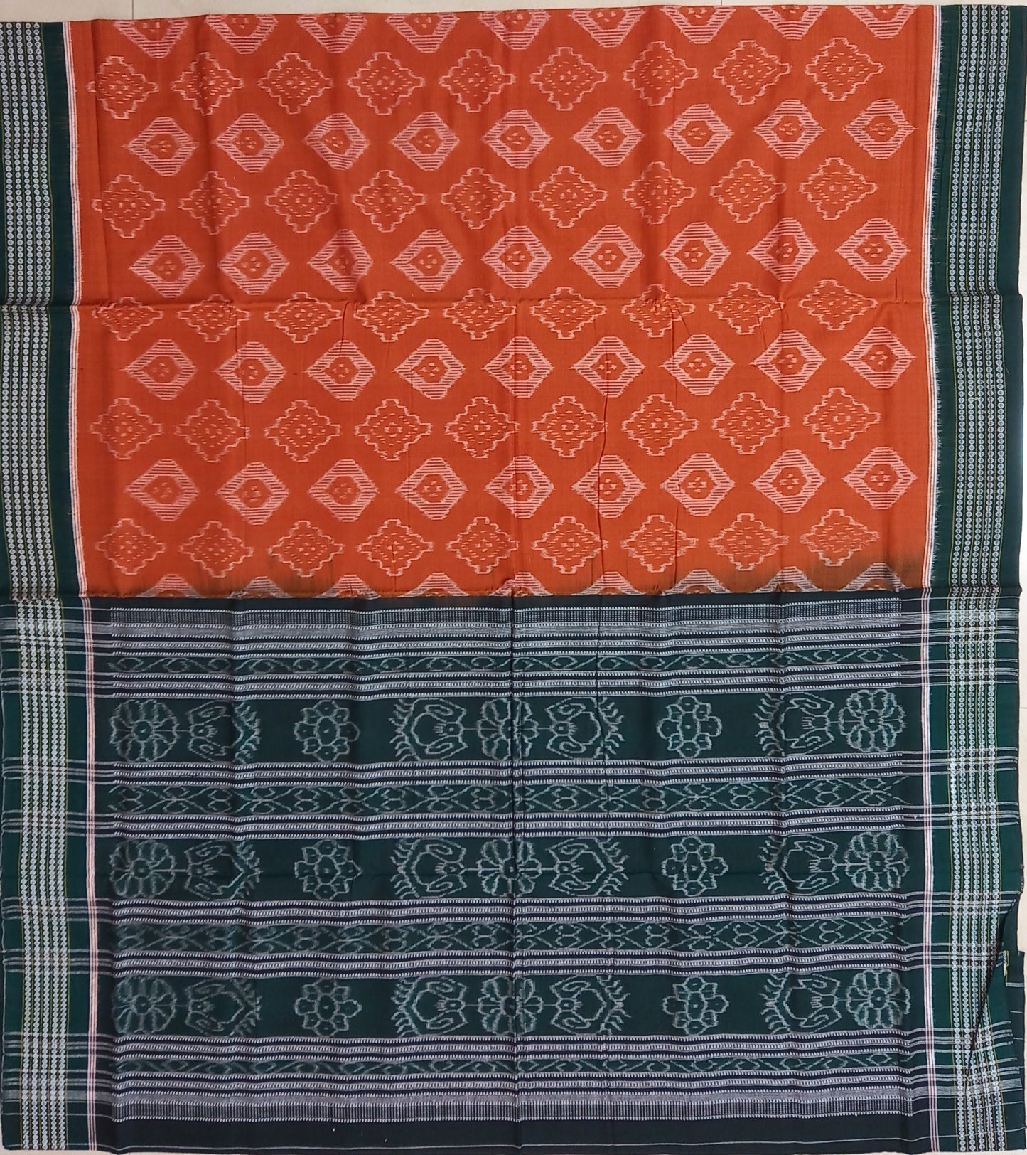 Odisha Handloom Pure Cotton Big Pasapalli Sambalpuri Saree