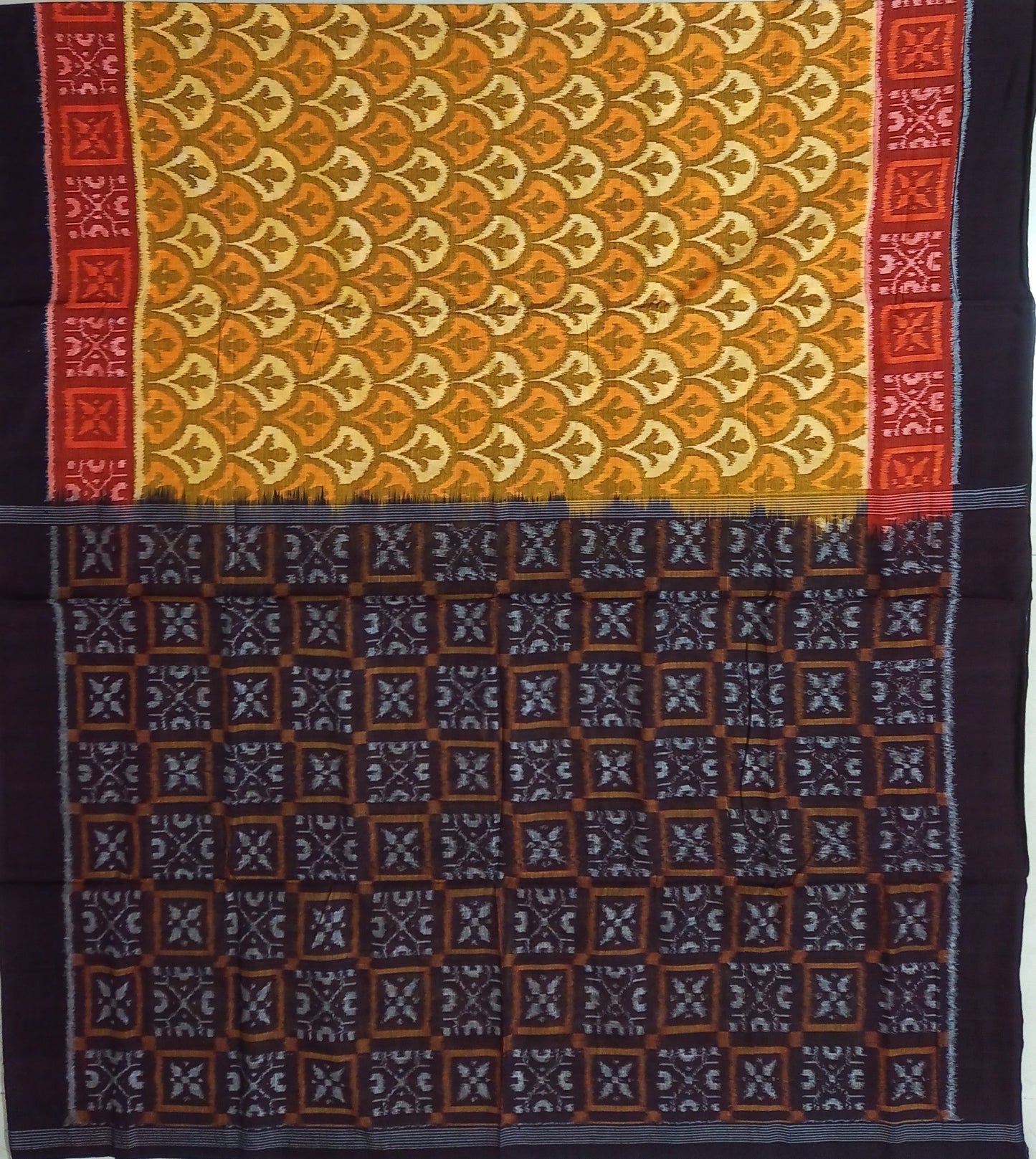 Odisha handloom Sambalpuri Sustainable Style Pure Cotton Saree