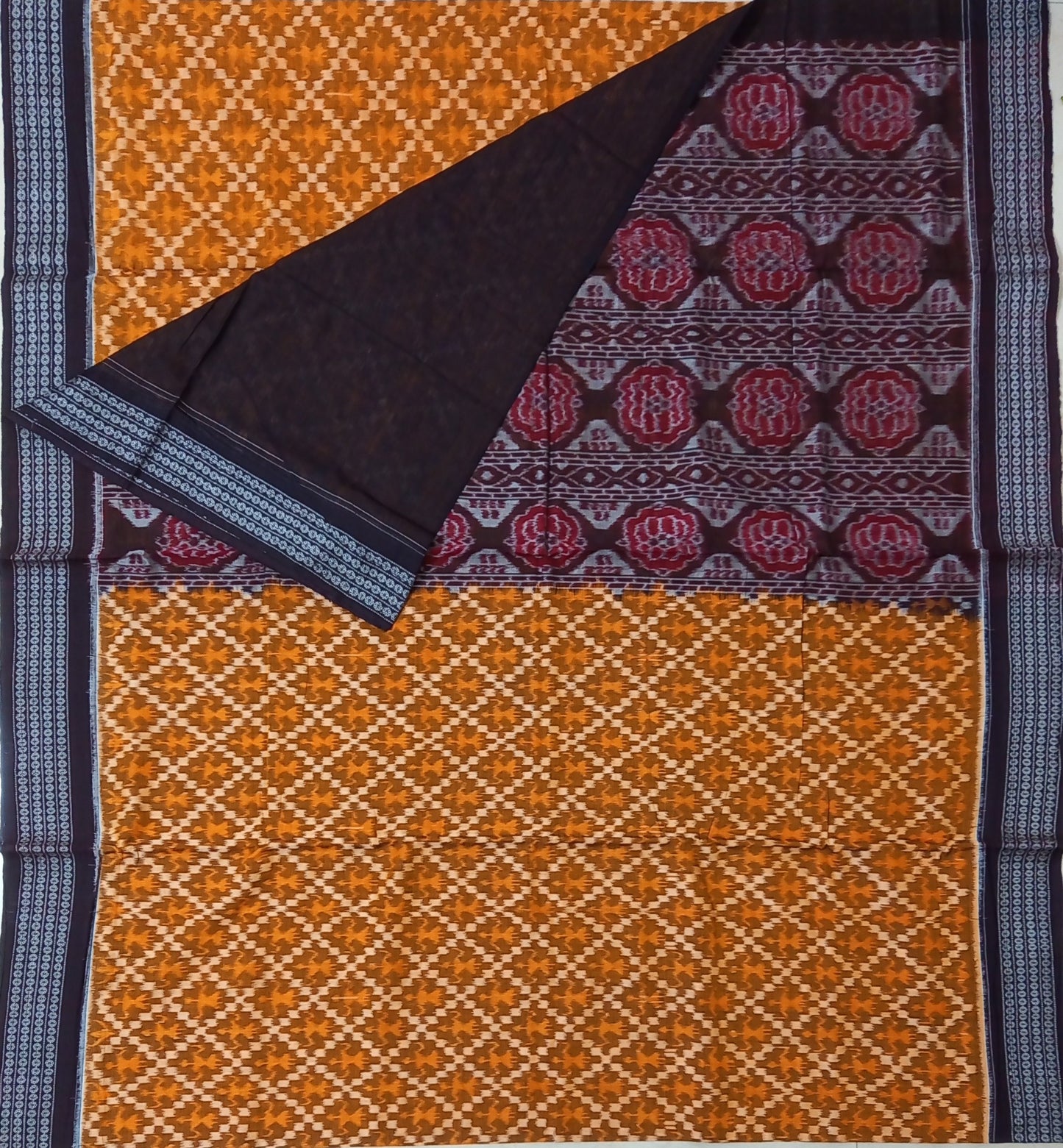Odisha handloom Bomkai pure cotton saree