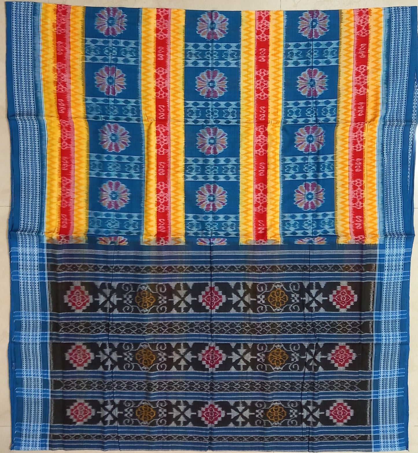 Odisha handloom bomkai cotton saree with best thread for Gift Mother