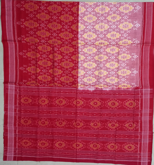 Odisha Handloom Sambalpuri Pure Cotton Bomkai Saree for Party from Bargarh Weavers