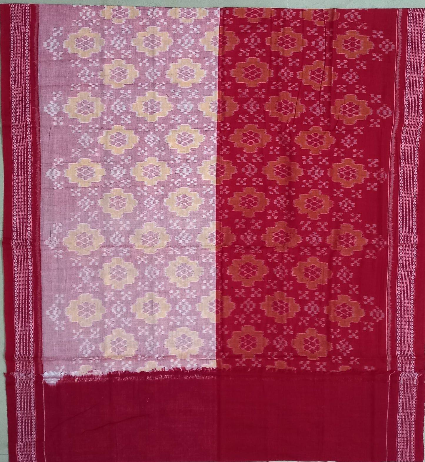 Odisha Handloom Sambalpuri Pure Cotton Bomkai Saree for Party from Bargarh Weavers