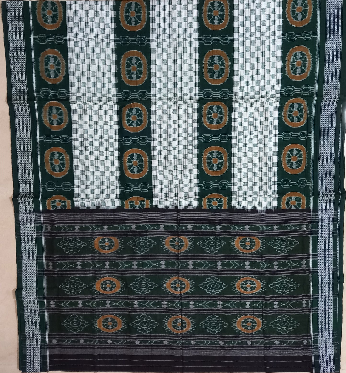 Odisha handloom White with Red Ethnic wear Bomkai cotton saree | Bomkai cotton Sarees