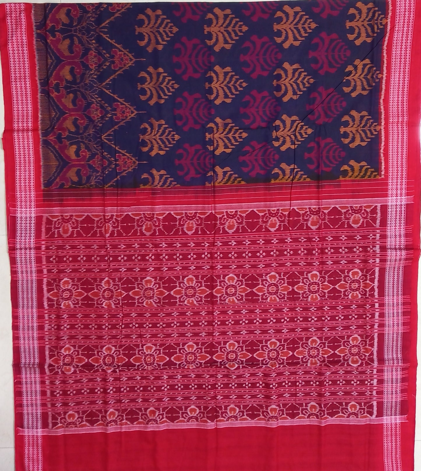 Beautiful Bomkai Cotton Odisha Handloom Saree from Sonepur