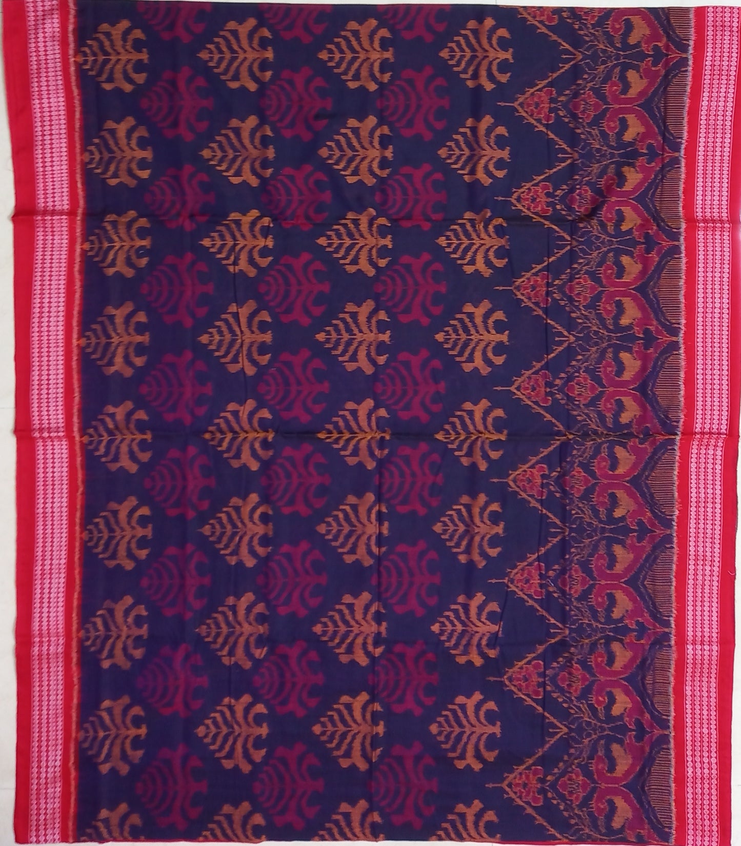 Beautiful Bomkai Cotton Odisha Handloom Saree from Sonepur