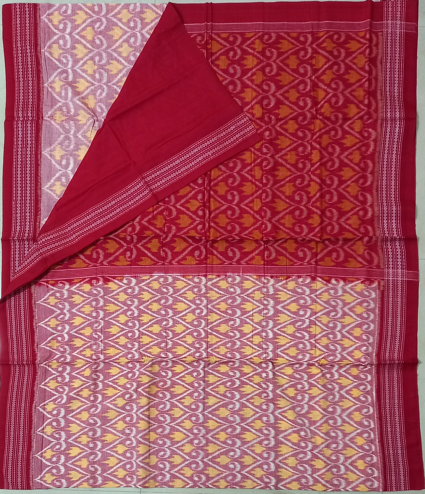 Odisha Handloom Sambalpuri Pasapalli design Pure Cotton Saree
