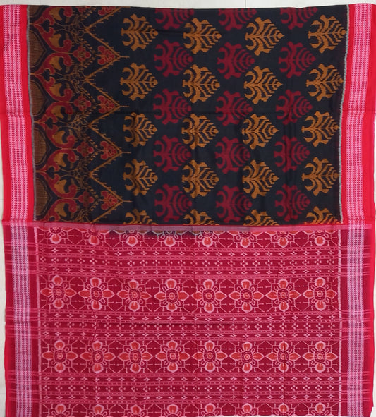 Odisha Handloom Pure sambalpuri bomkai Cotton Bridal Cotton Saree for Gifting