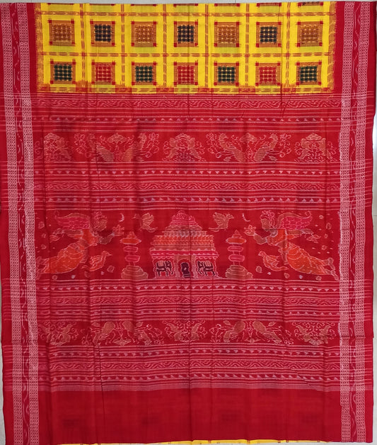 Odisha Sambalpuri Bargarh Handloom Pure Cotton Saree for mother