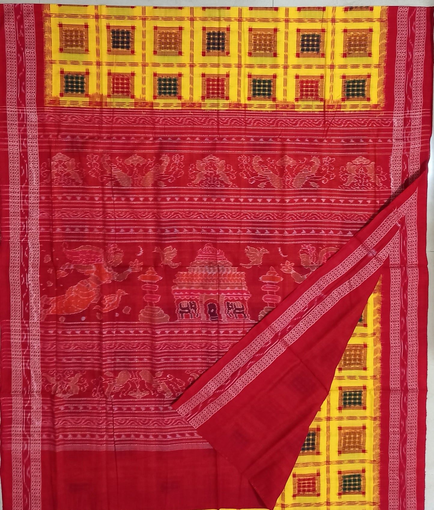 Odisha Sambalpuri Bargarh Handloom Pure Cotton Saree for mother