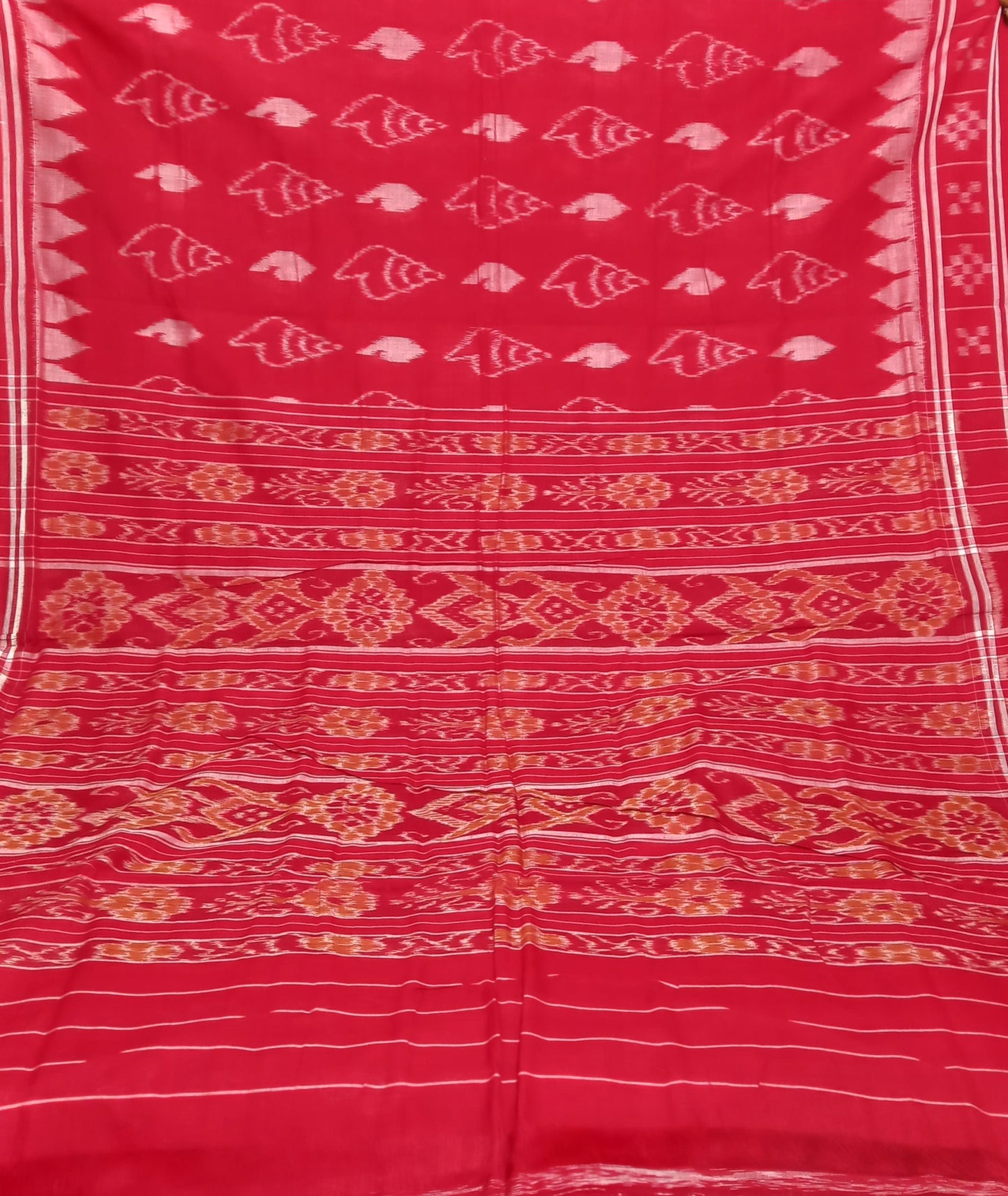 Odisha handloom Sankha design handwoven best thread cotton saree for festivals