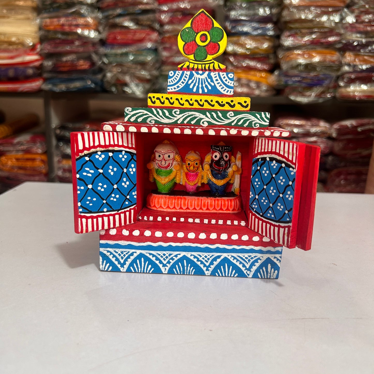 Buy Odisha Handicraft Raghurajpur handmade wooden Lord Jagannath Temple