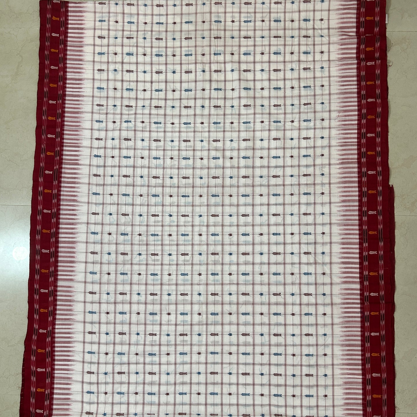 Odisha Handloom Nuapatna Pure Cotton Bandha Ikkat design Saree
