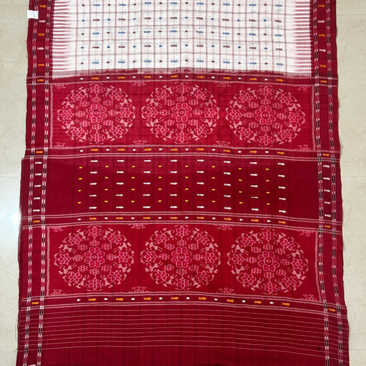 Odisha Handloom Nuapatna Pure Cotton Bandha Ikkat design Saree
