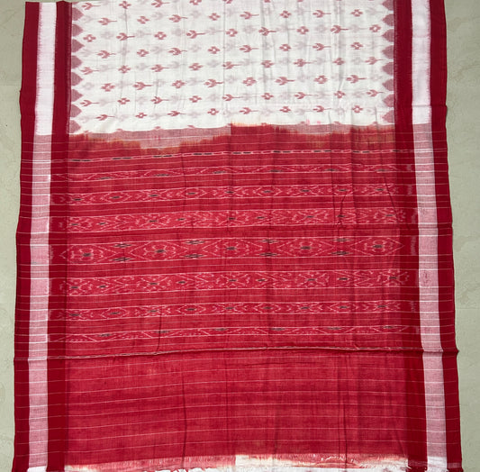 Odisha Handloom Sambalpuri bargarh style ethnic wear beautiful cotton saree