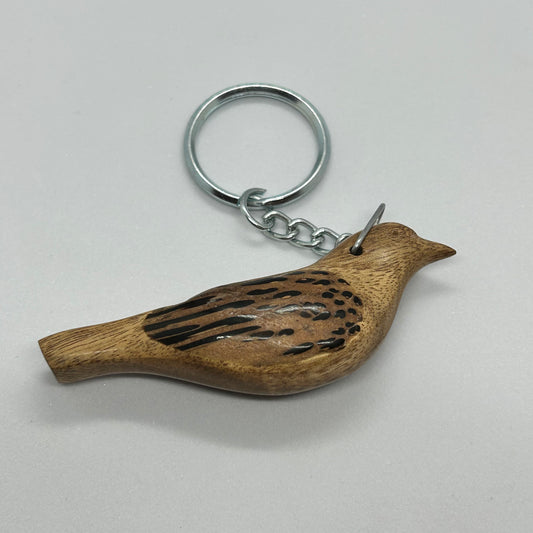 Odisha handicraft wooden key ring with whistle blower