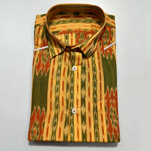 Odisha handloom pure cotton Sambalpuri half shirt