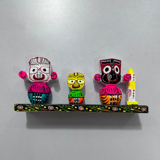 Odisha Handicraft Lord Jagannath Balabhandra and Subhadra Set of Idol