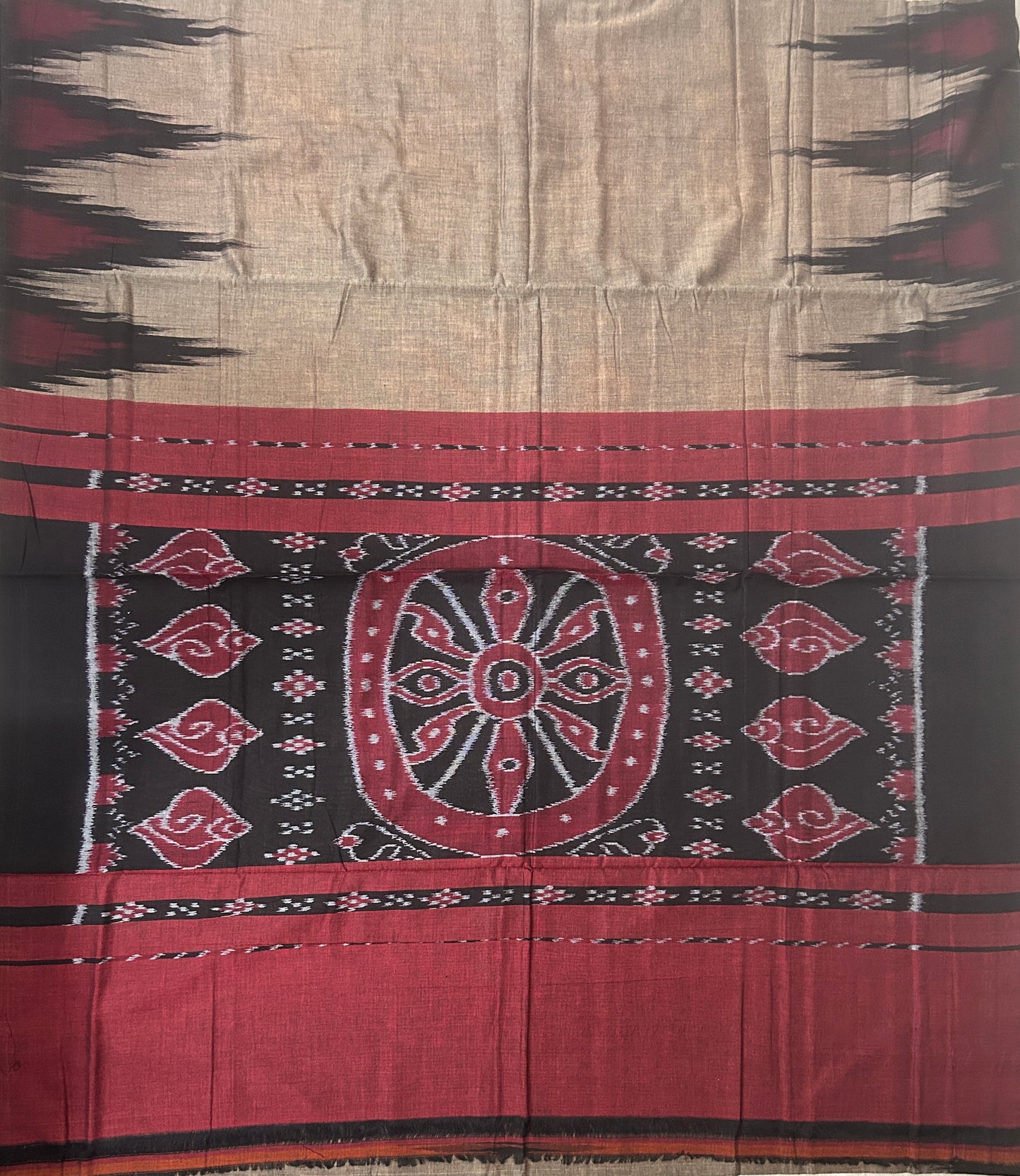 Odisha Handloom Ikat Maniabandha Kargil Cotton Saree