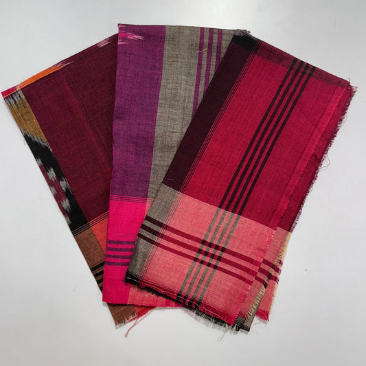 Odisha Handloom Nuapatna Pure Cotton handkerchief or Rumal Set for Men
