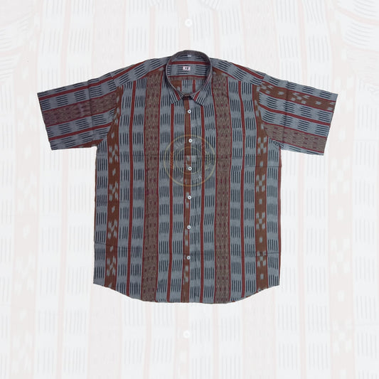 Buy This Pure Cotton Half Shirt for Men, Crafted from Premium Odisha Handloom Cotton for Daily Comfort.