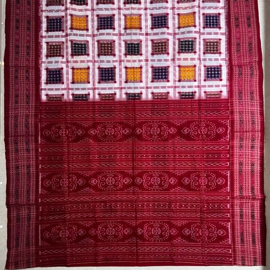 Odisha Sambalpuri Bargarh Handloom Pure Cotton Saree for mother
