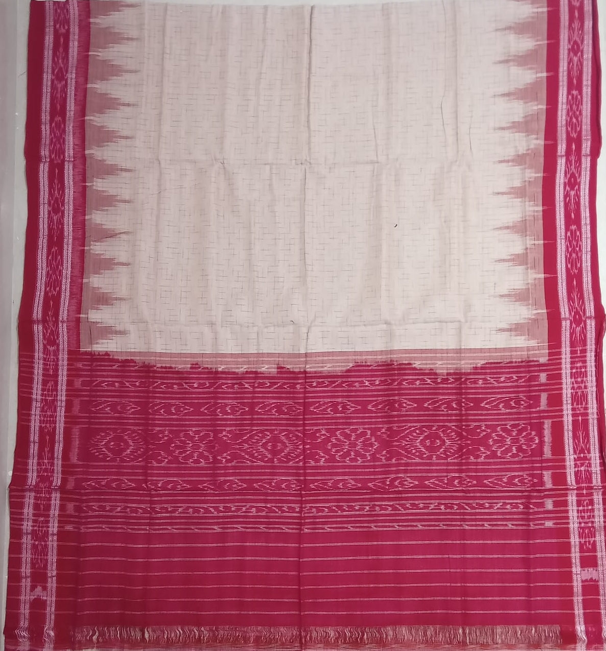 Odisha Handloom Sambalpuri bandha plain jharana casual abhimanpur cotton saree