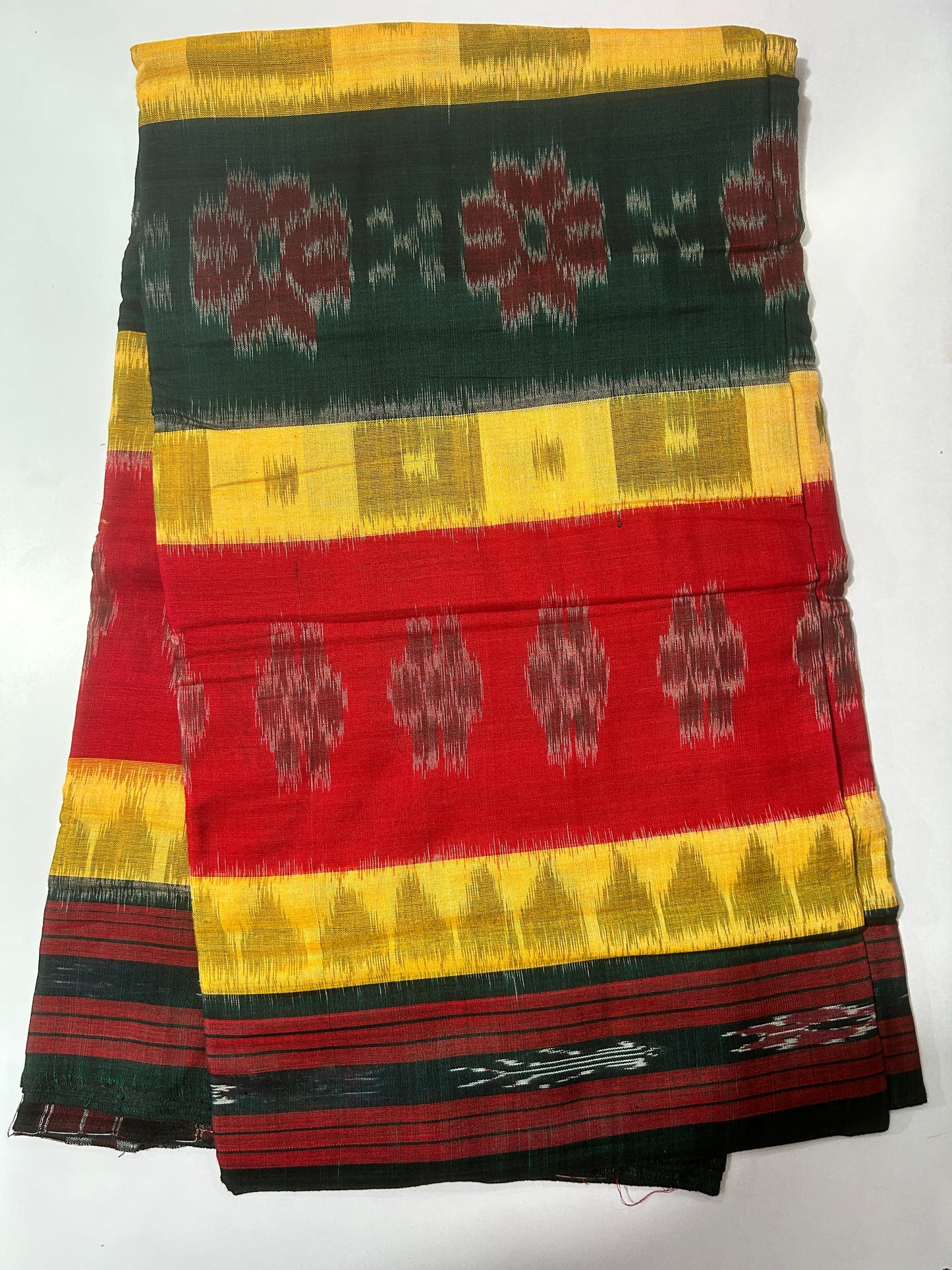 Odisha Handloom Sambalpuri Special Design Ikkat Nuapatna Cotton Saree