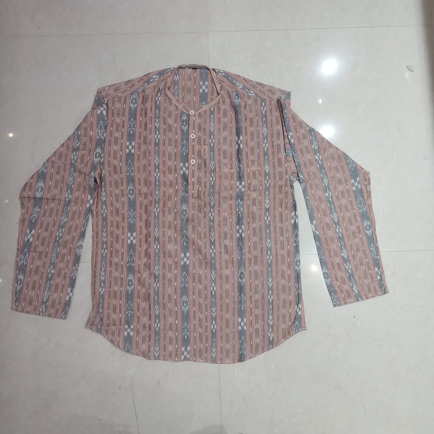Odisha handloom Men's Wear cotton handloom Short Kurta for Festive Season