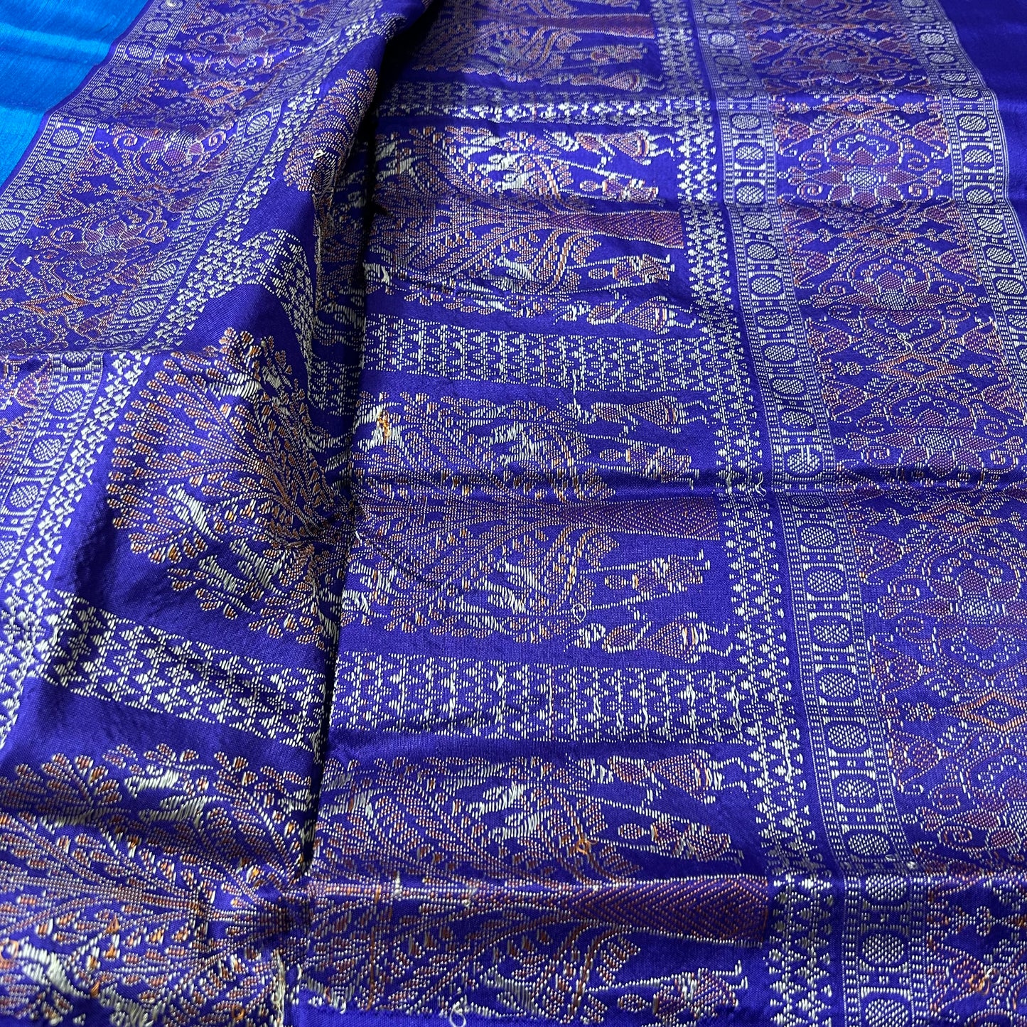 Odisha Handloom Sambalpuri Bomkai Silk Saree with Blouse Piece For Wedding