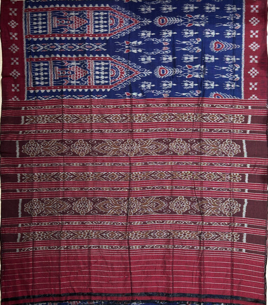 Odisha handloom Nuapatna Special body bandha design cotton saree