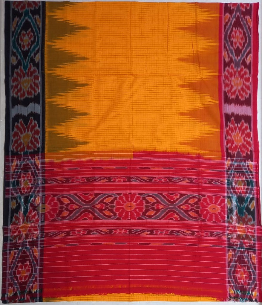 Odisha handloom Pure cotton nuapatna weave bandha dui pania saree for beautiful women