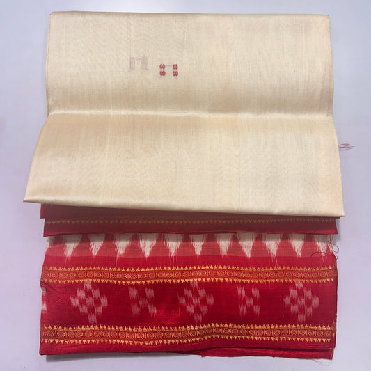 Buy Nuapatna Ikat handloom Pure Mulberry silk thread bamdha Buti Pasapalli Saree