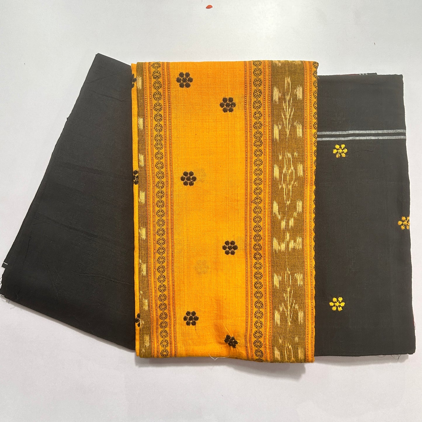 Odisha Handloom Sambalpuri Unstitched Ikkat Dress material Set