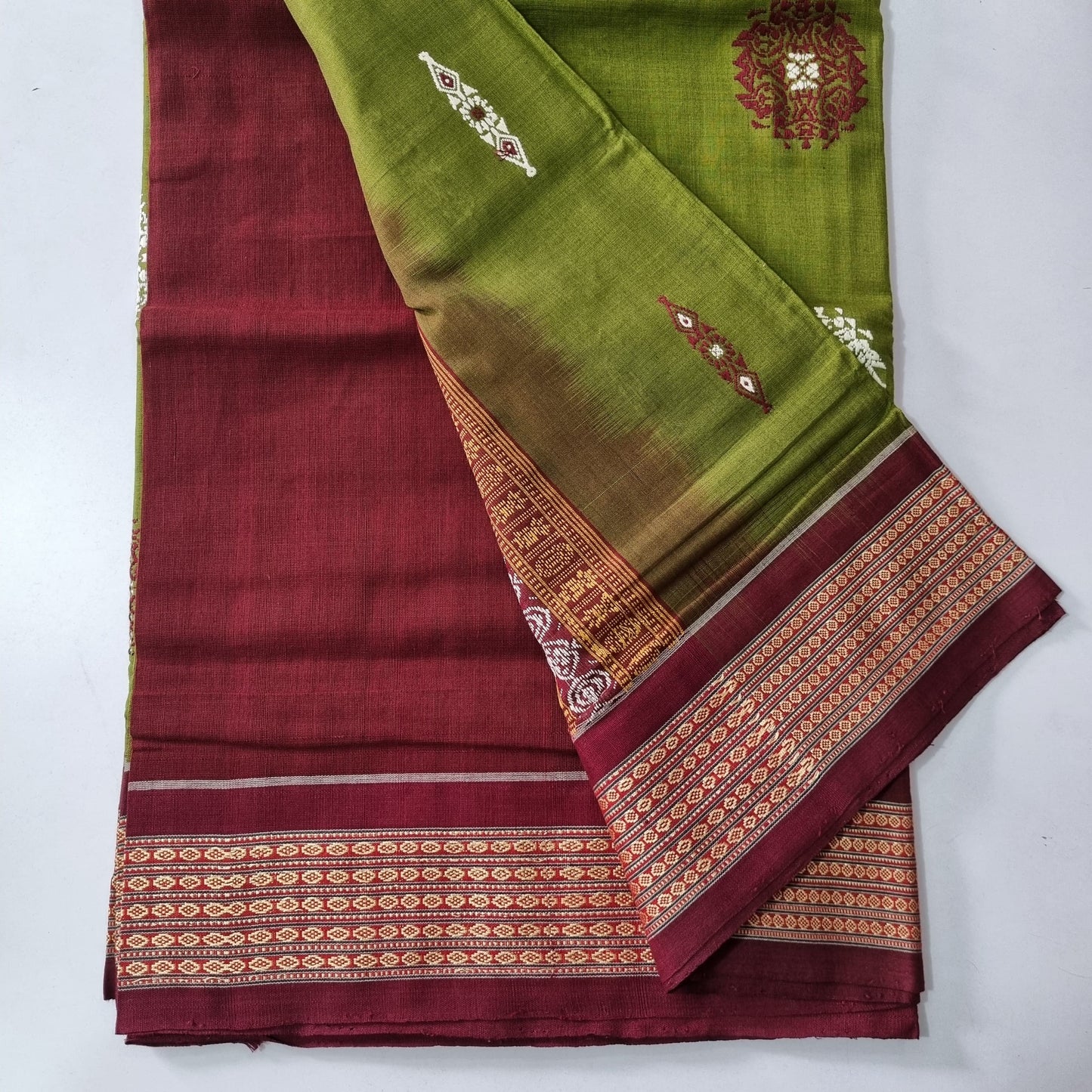 Odisha Handloom Sambalpuri Bomkai Pure Cotton Saree from Sonepur for wedding