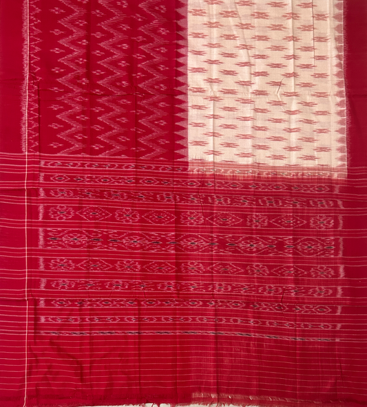 Odisha Handloom Sambalpuri Cotton Body new design Saree for grandmother