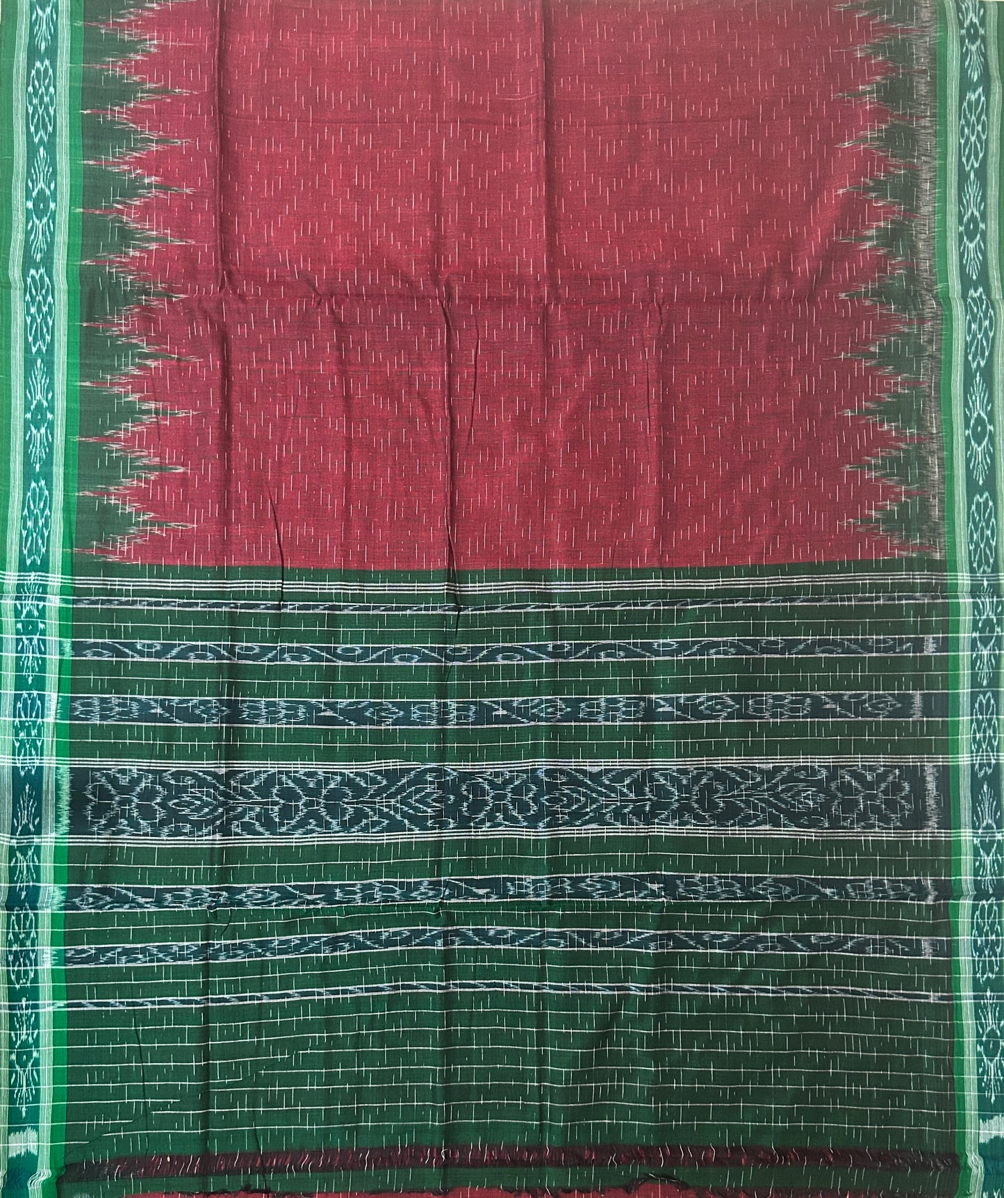 Buy Odisha cotton saree sourced from most famous handloom weaving hub nuapatna